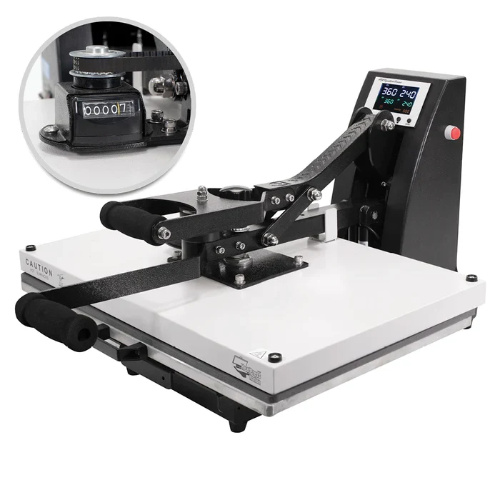HPN Signature PRO 16x24 auto-open heat press with SurePressure for DTF transfers