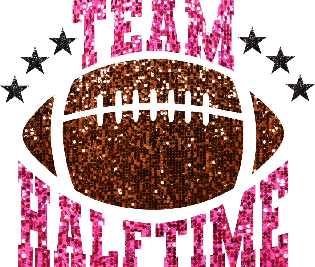 Team Halftime game-day fan DTF heat transfer design