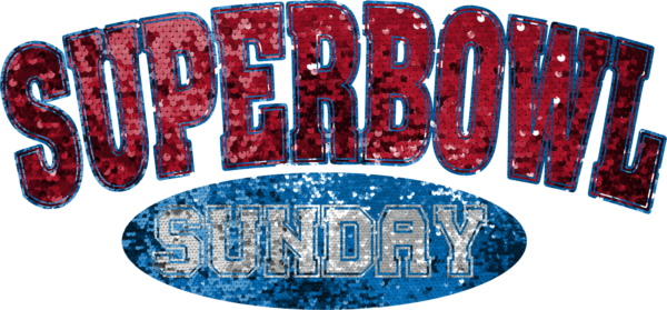 Superbowl Sunday game-day football party DTF heat transfer design