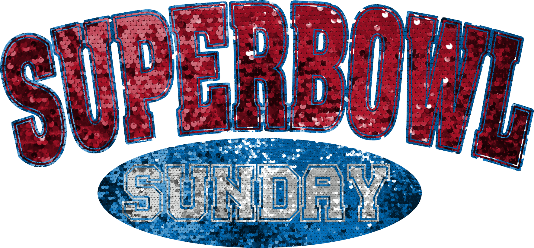 Superbowl Sunday game-day football party DTF heat transfer design