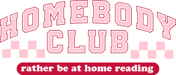 Homebody Club Reader cozy book-lover DTF heat transfer design