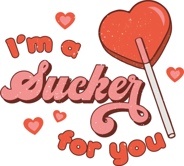 I'm A Sucker For You lollipop pun DTF heat transfer design