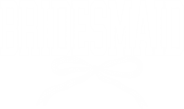 Bridesmaid floral bow bridal party DTF heat transfer design