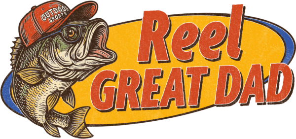 Reel great dad fishing pun ready-to-press DTF transfer design for shirts