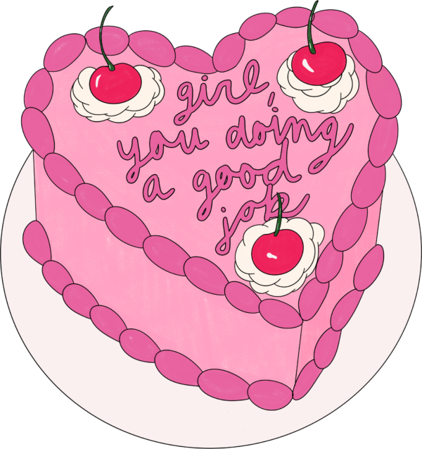 Girl you doing a good job lettered quote ready-to-press DTF transfer design
