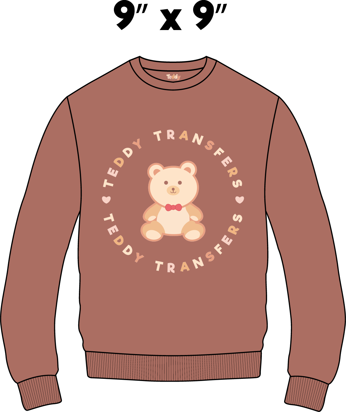 Crewneck front 9×9