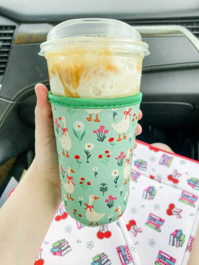 Flowery Goose Coozie