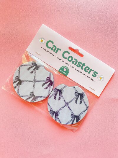 Goth Bows Car Coasters