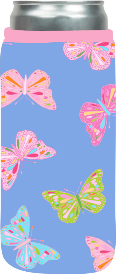 Butterflies Slim Can Sleeve