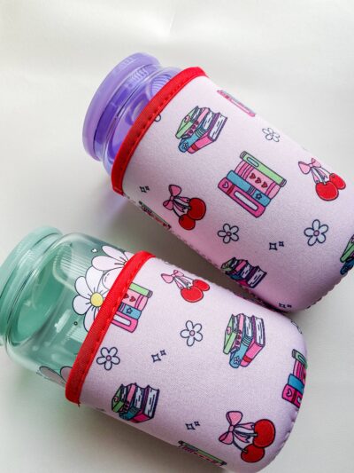 Cherries & Books Coozie / Coffee Sleeve
