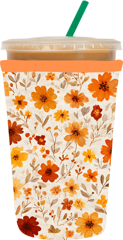 Autumn Flowers Coozie