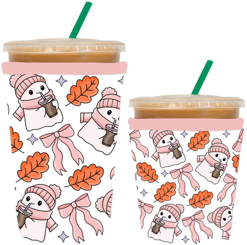 Ghostie Loves Coffee Coozie / Coffee Sleeve