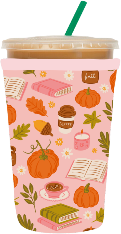 Pink Pumpkin Coozie