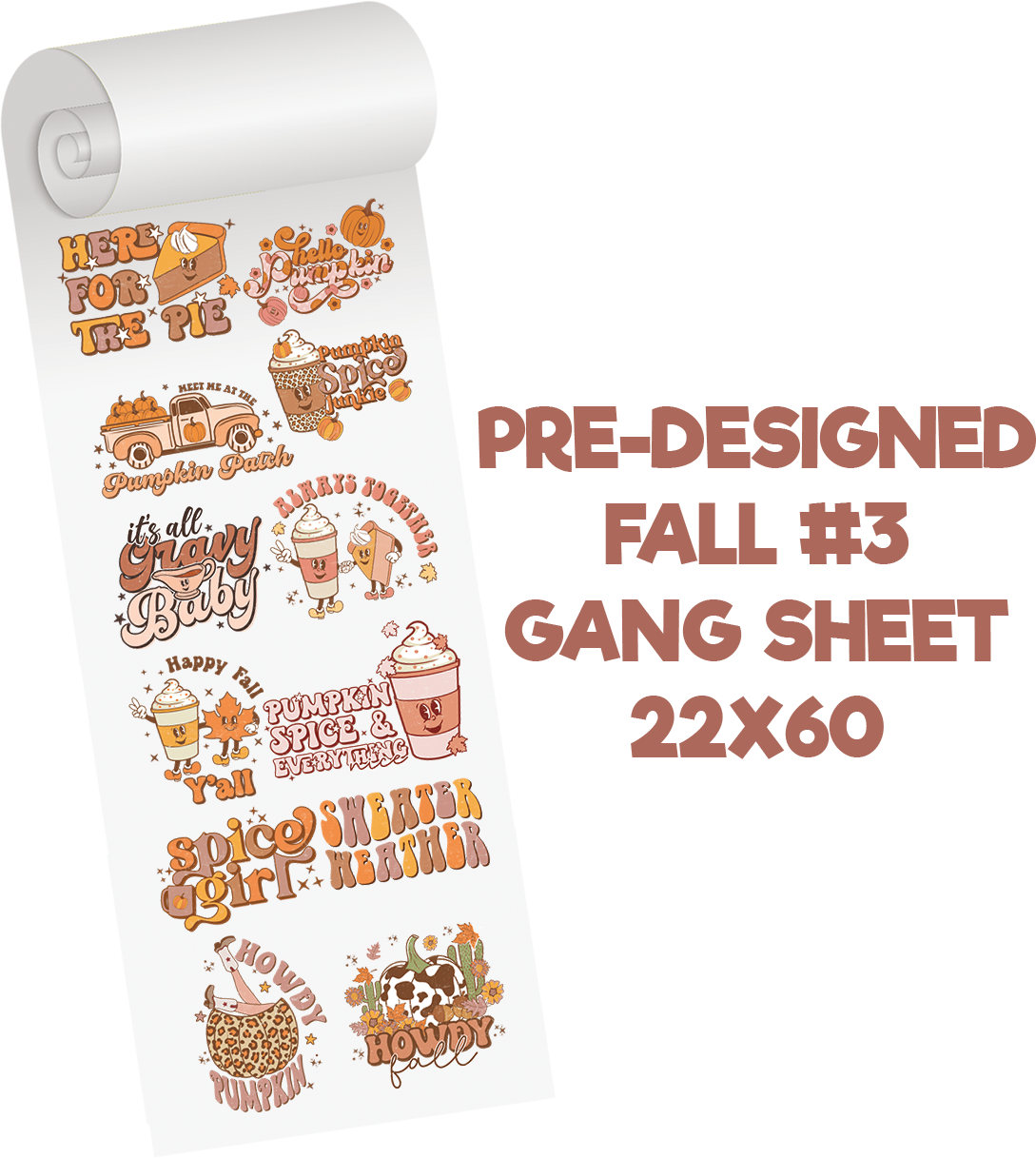 Fall #3 Predesigned Gang Sheet
