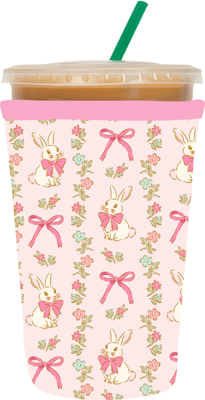 Bunny Bows Coozie