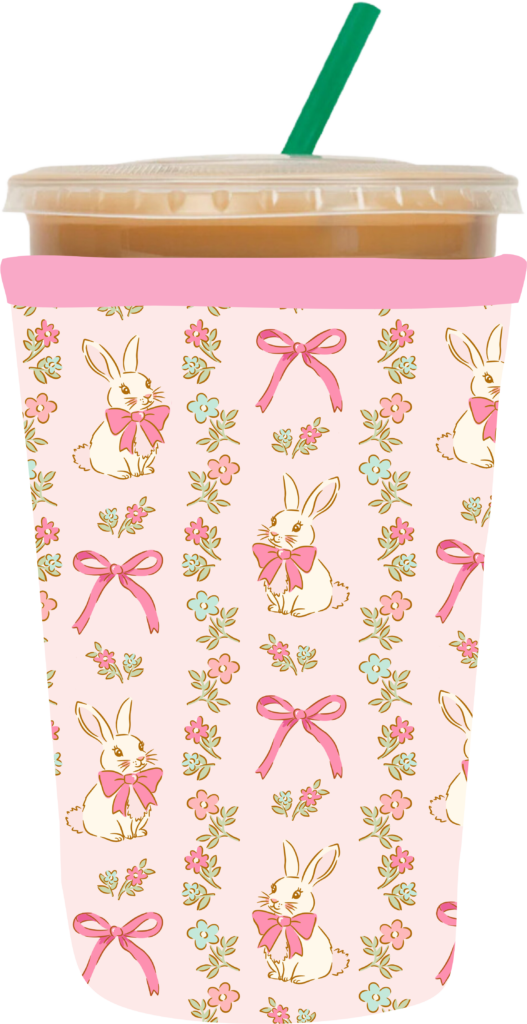 Bunny Bows Coozie