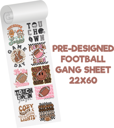 Football Gang Sheet Predesigned Gang Sheet