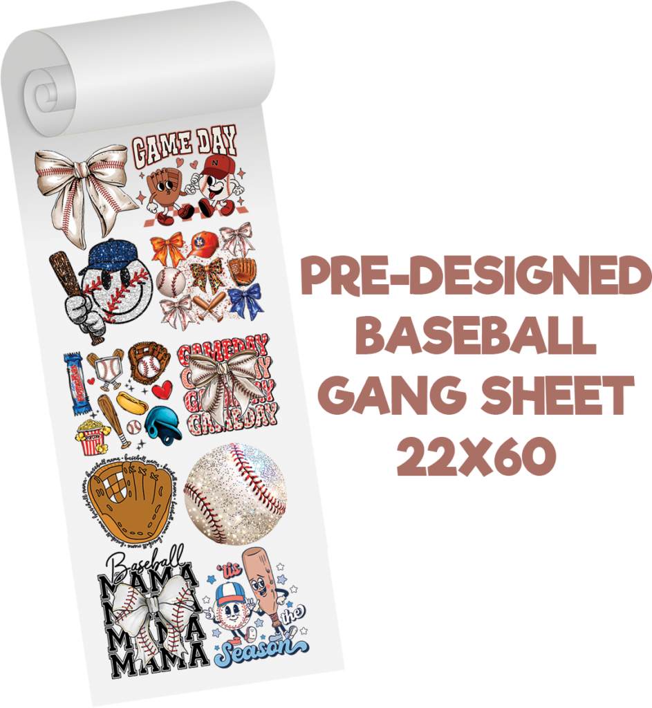 Baseball Gang Sheet Predesigned Gang Sheet