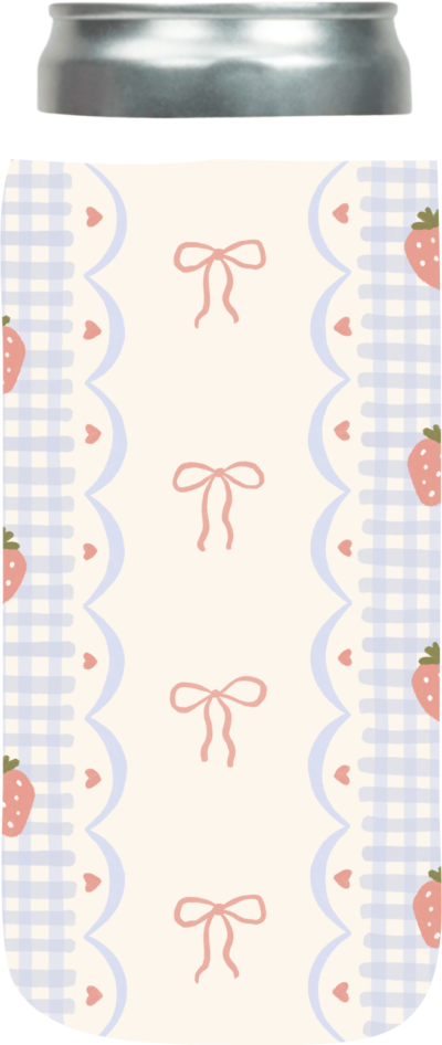 Bow Berries Slim Can Sleeve