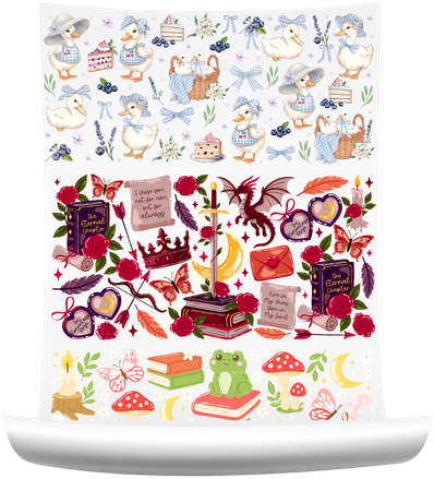 UV DTF cup wrap transfers