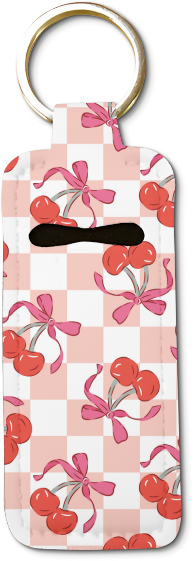 Cherry Picnic Chapstick Lip Gloss Holder