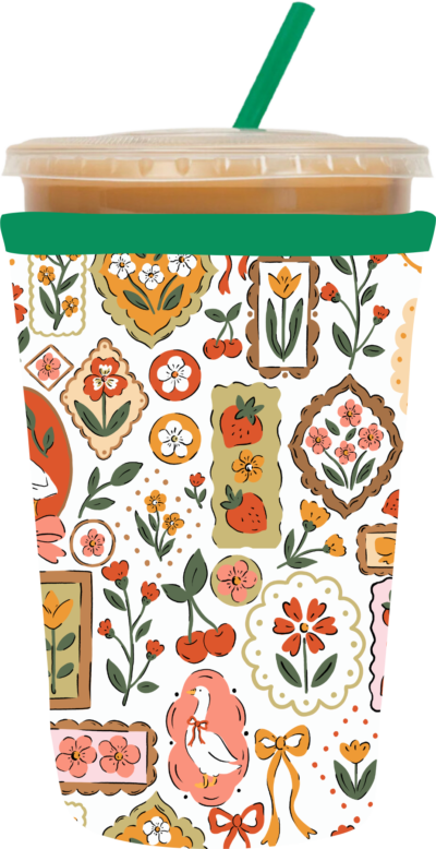 Cottage Berry Frames Coozie