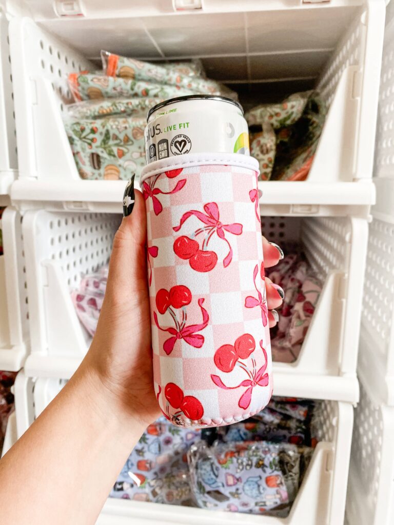 Picnic Cherrie Slim Can Sleeve