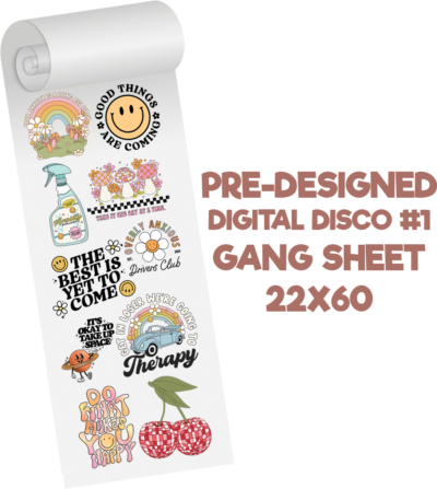 Digital Disco #1 Predesigned Gang Sheet