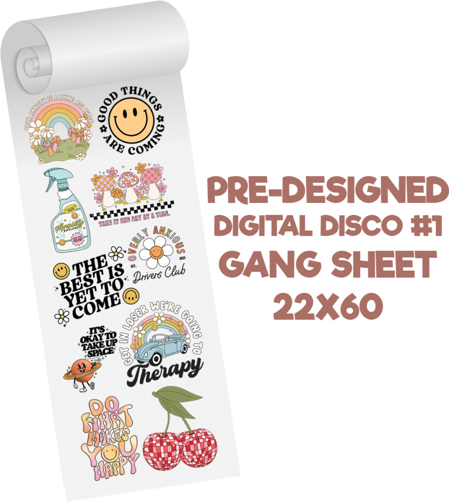 Digital Disco #1 Predesigned Gang Sheet