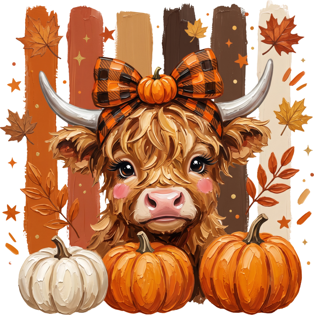 Autumn Highland Cow