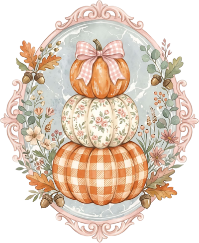 Stacked Pumpkin Harvest