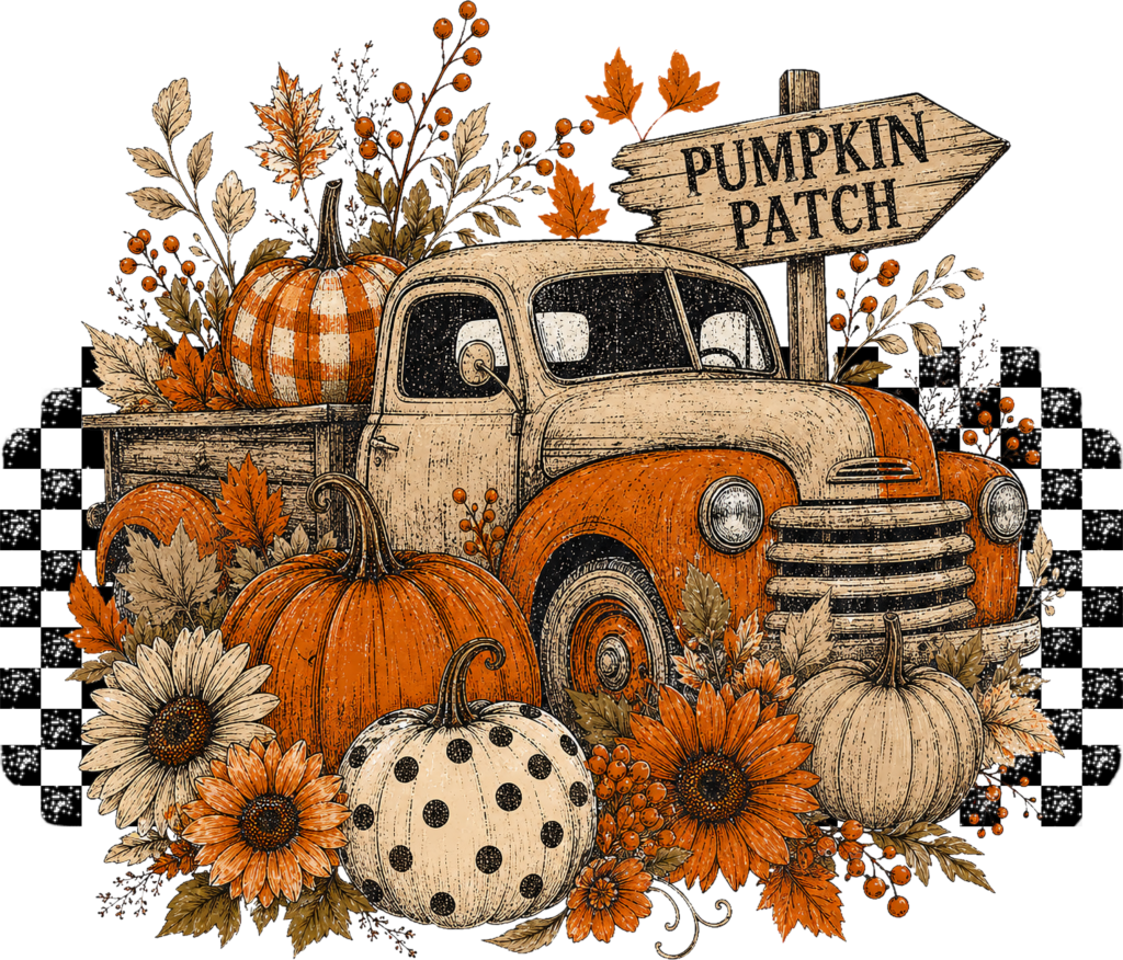 Vintage Pumpkin Patch Truck