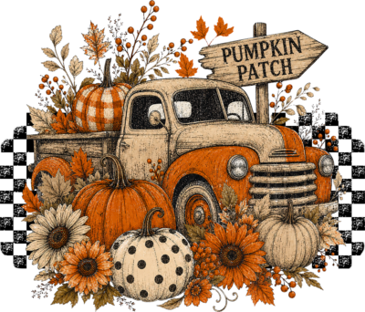 Vintage Pumpkin Patch Truck