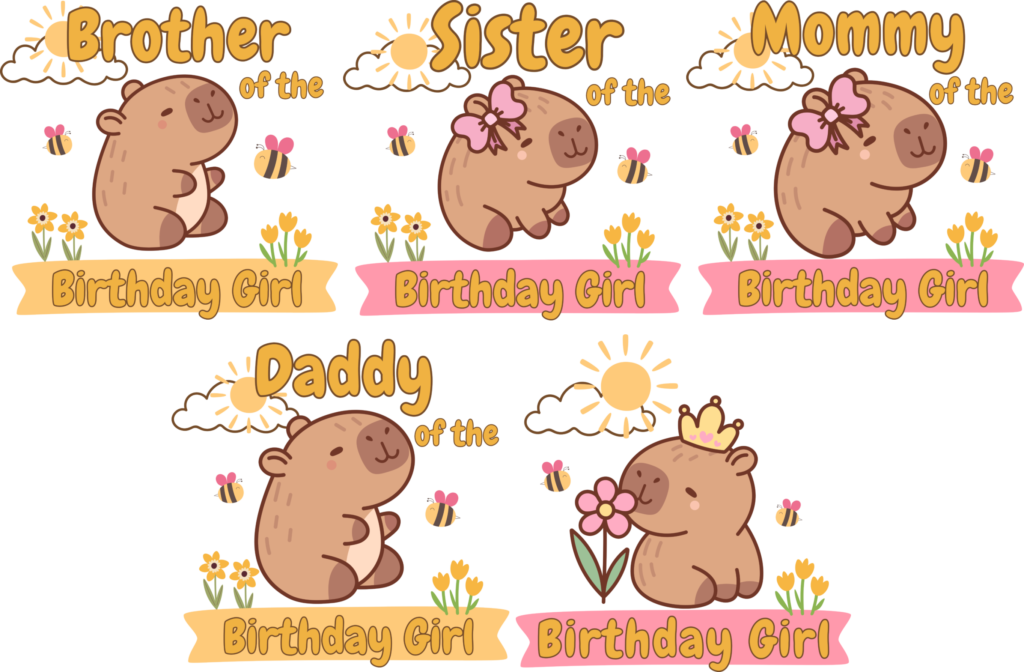 Capybara Birthday Bundle