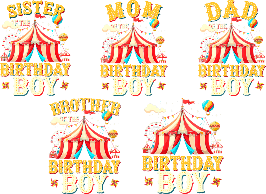 Vintage Circus Birthday Boy Bundle