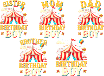 Vintage Circus Birthday Boy Bundle