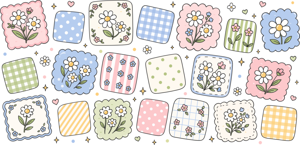 Daisy Gingham Cupwrap