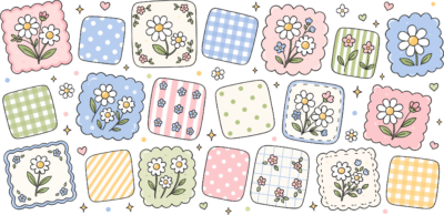 Daisy Gingham Cupwrap