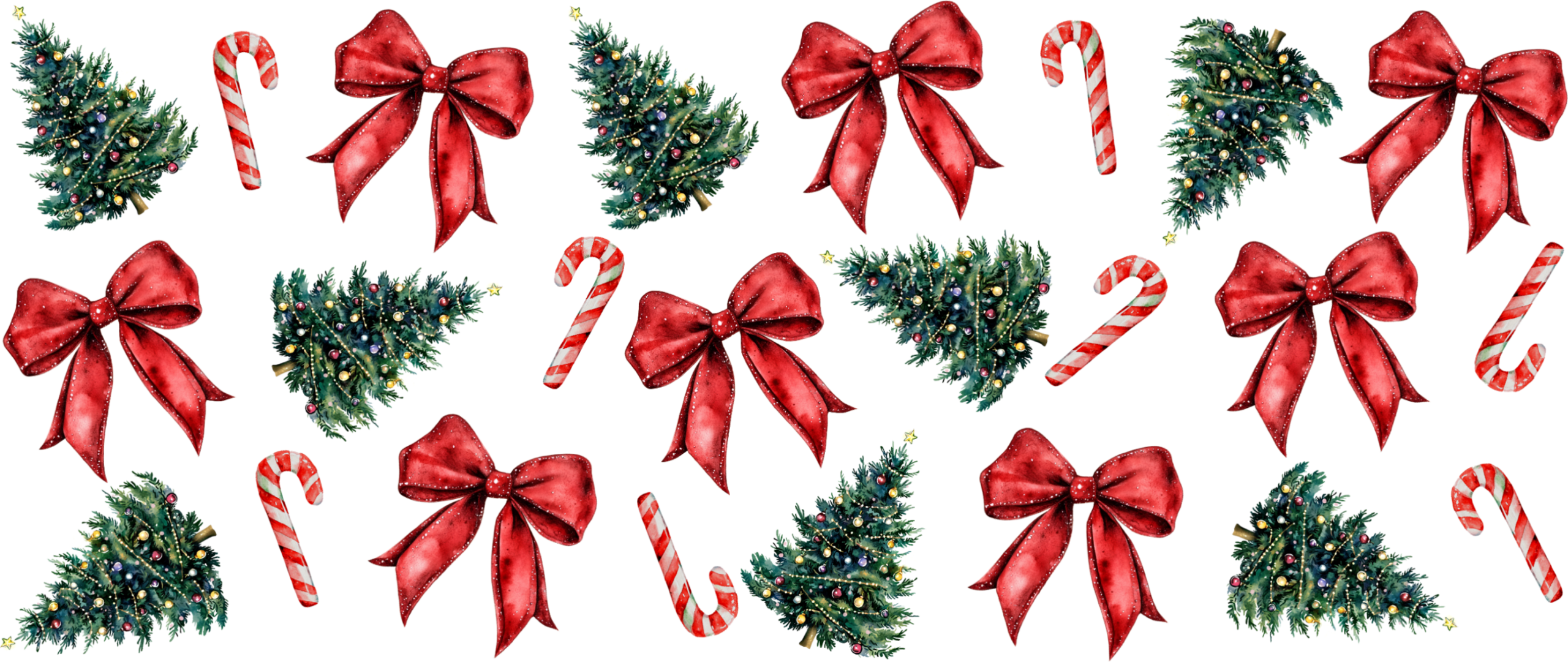 Festive Wreath & Bow Cupwrap