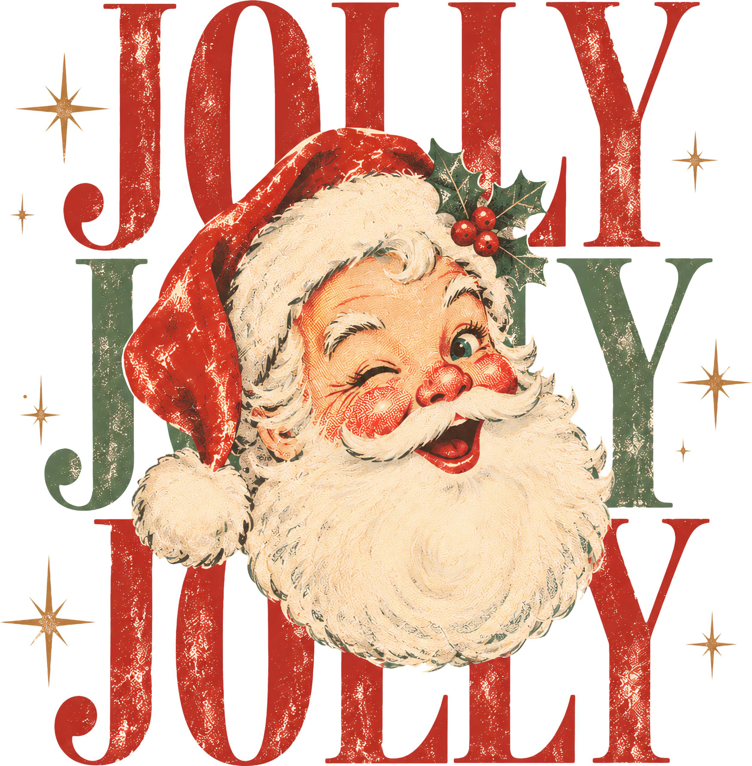Retro Saint Nick Cheer