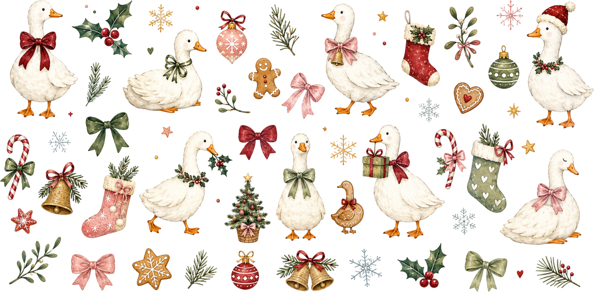 Festive Geese Celebration