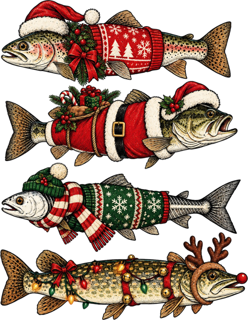 Festive Fishing Friends