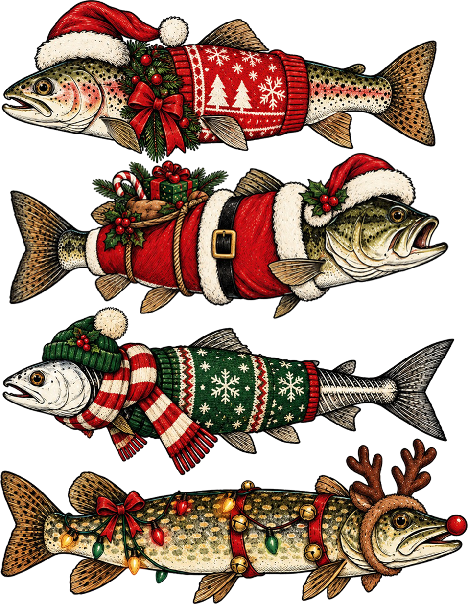 Festive Fishing Friends