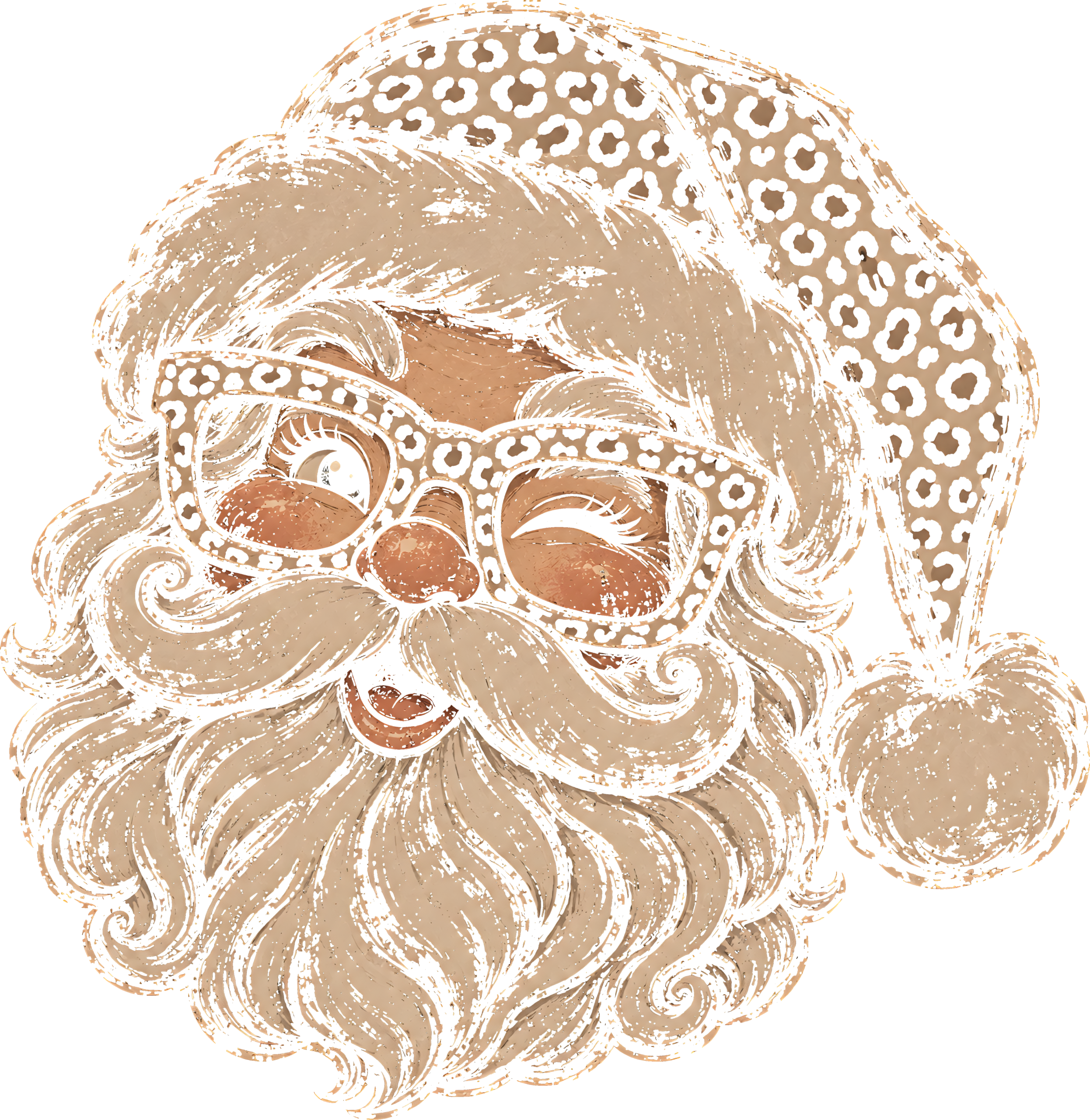 Jolly Vintage Santa
