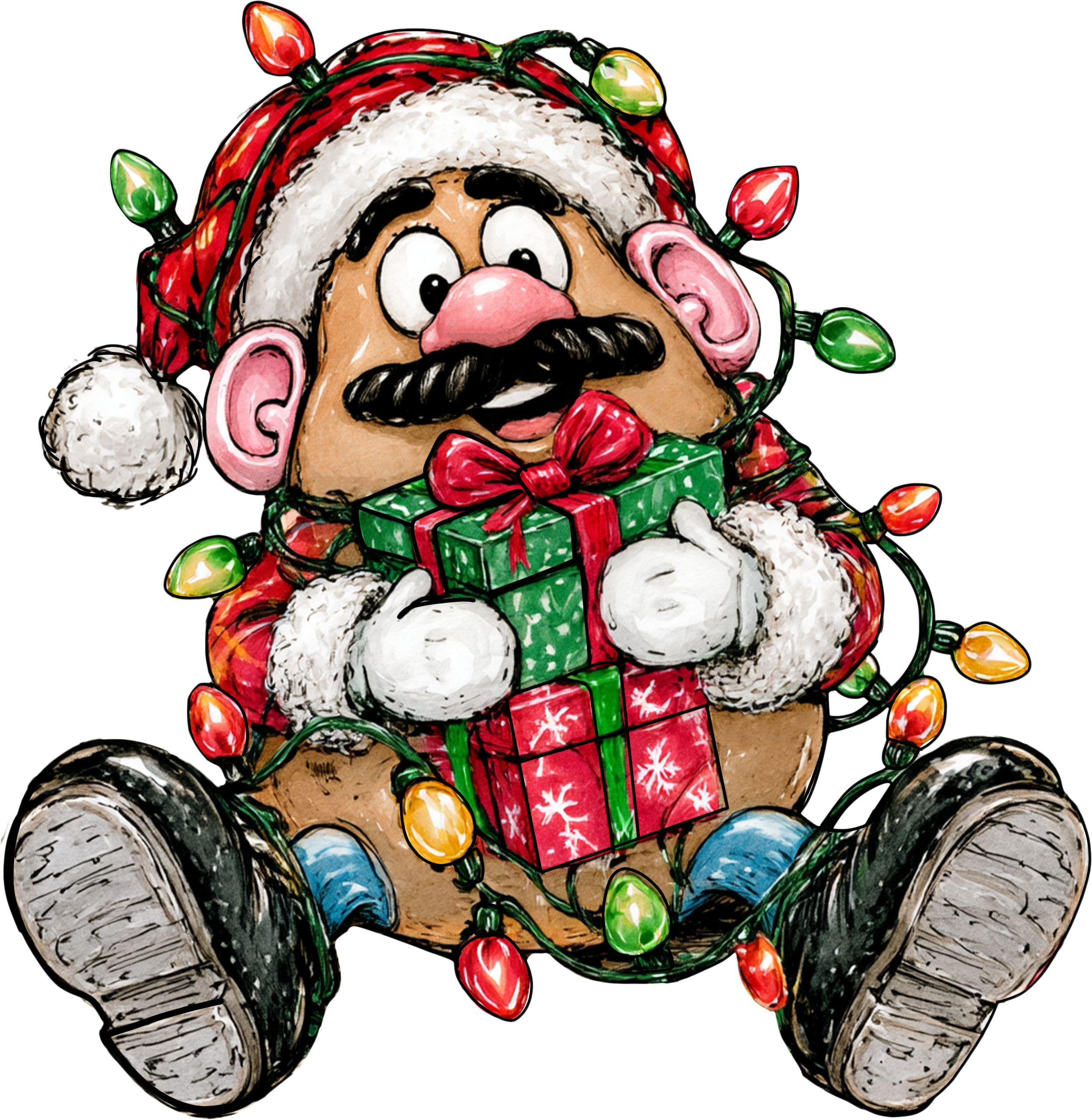 Jolly Lights Santa