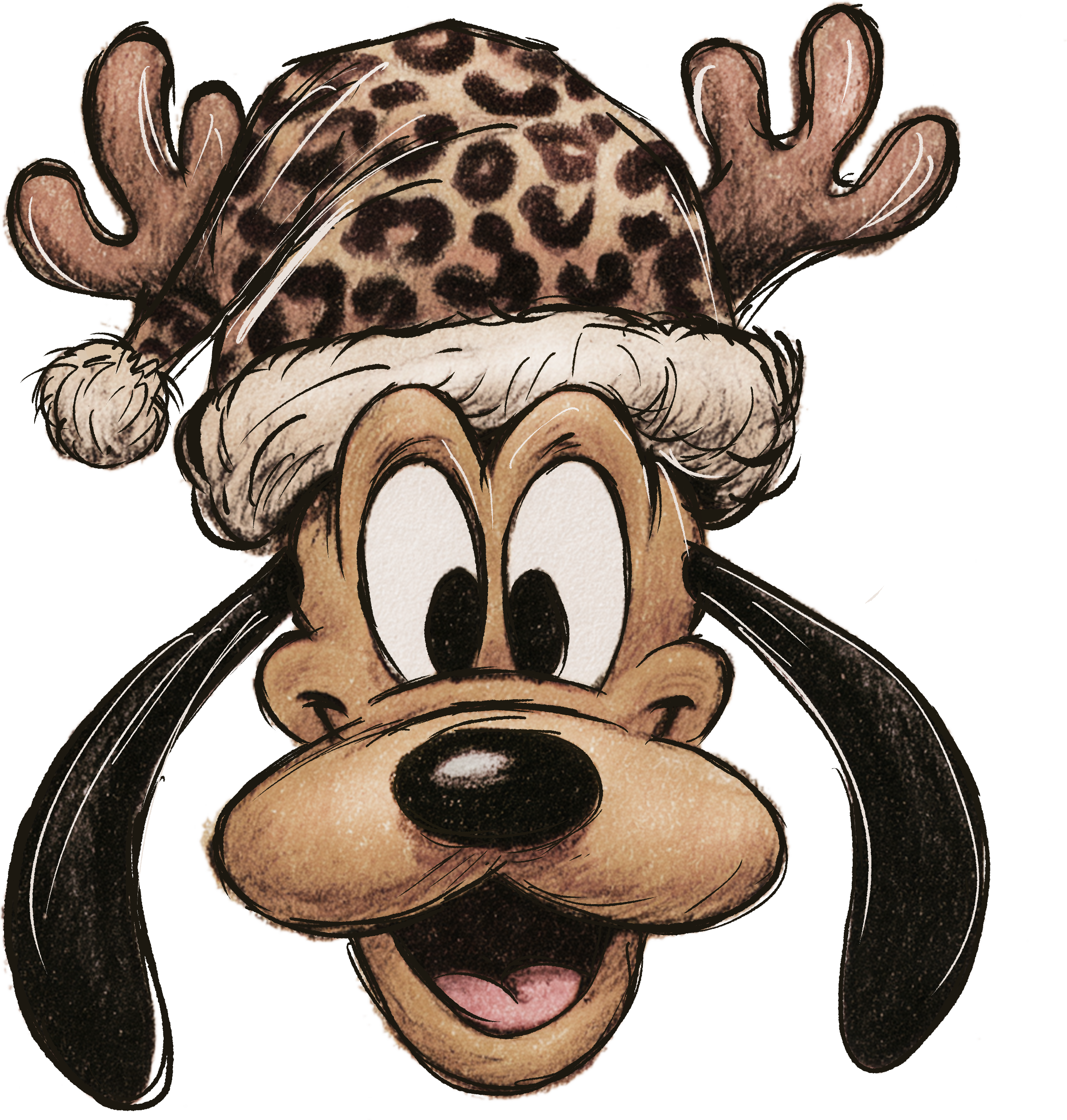 Leopard Reindeer Holiday Cheer