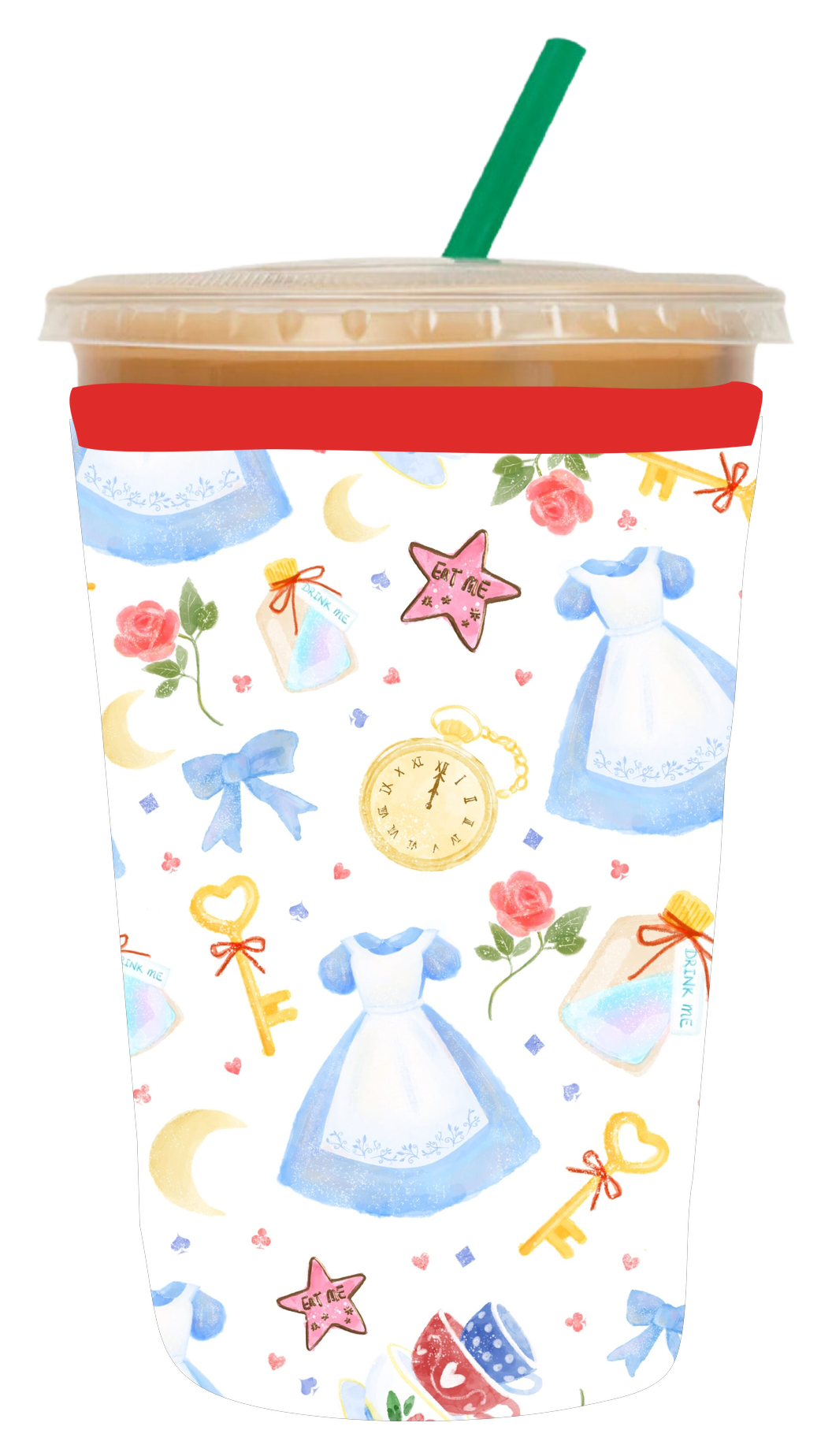 Wonder Tea Party Coozie, Medium (22-24oz) coozie, Medium Coozie