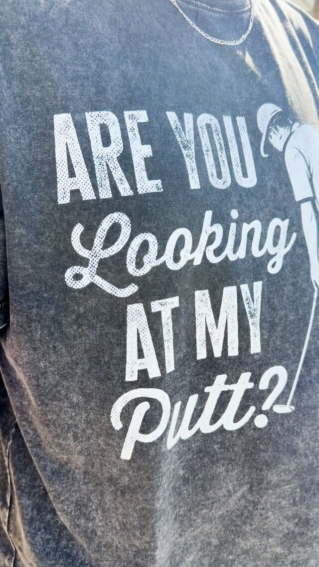 DTF transfer: Are you looking at my putt? 🏼