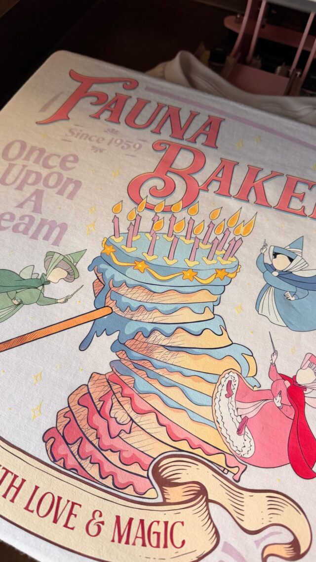 DTF transfer: Sleeping Beauty Birthday Party